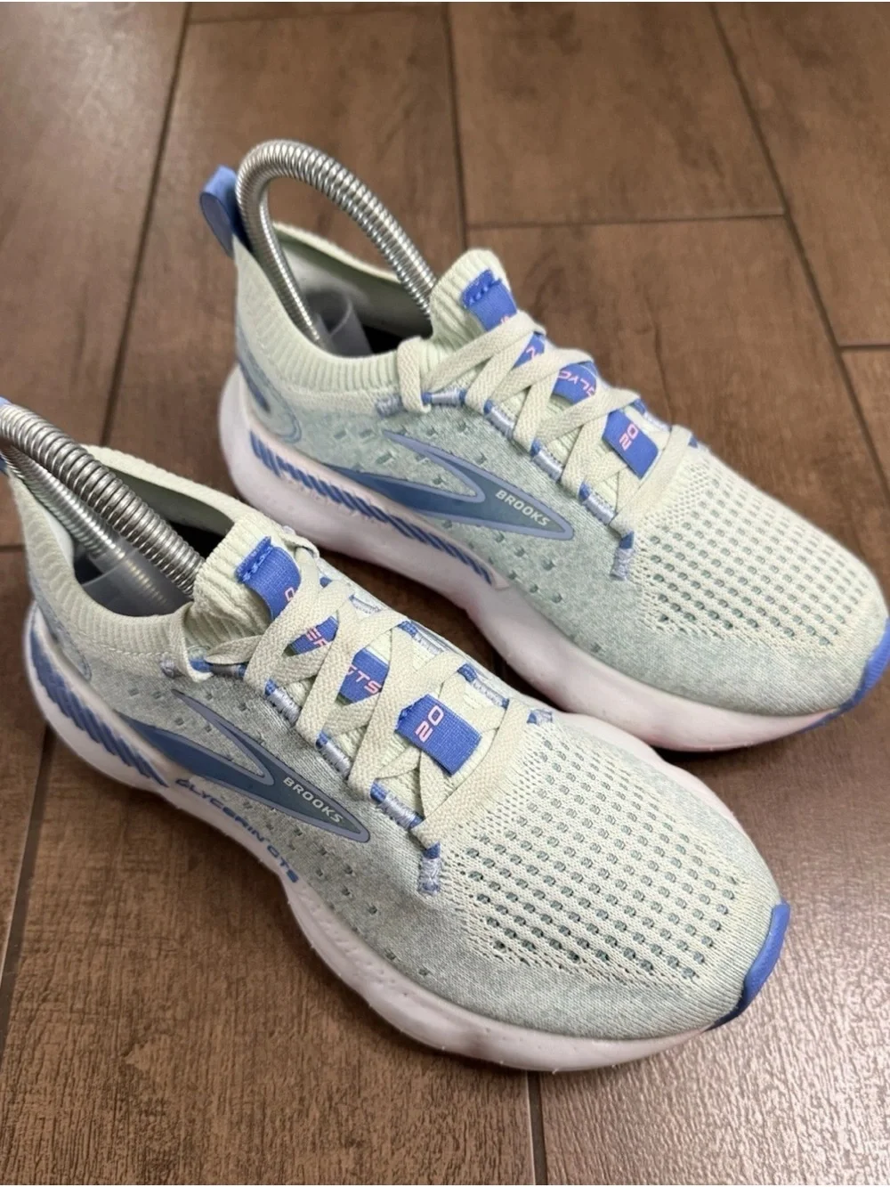 Brooks Glycerin GTS 20 Blue Green White 120721B409 Women's Sz 5